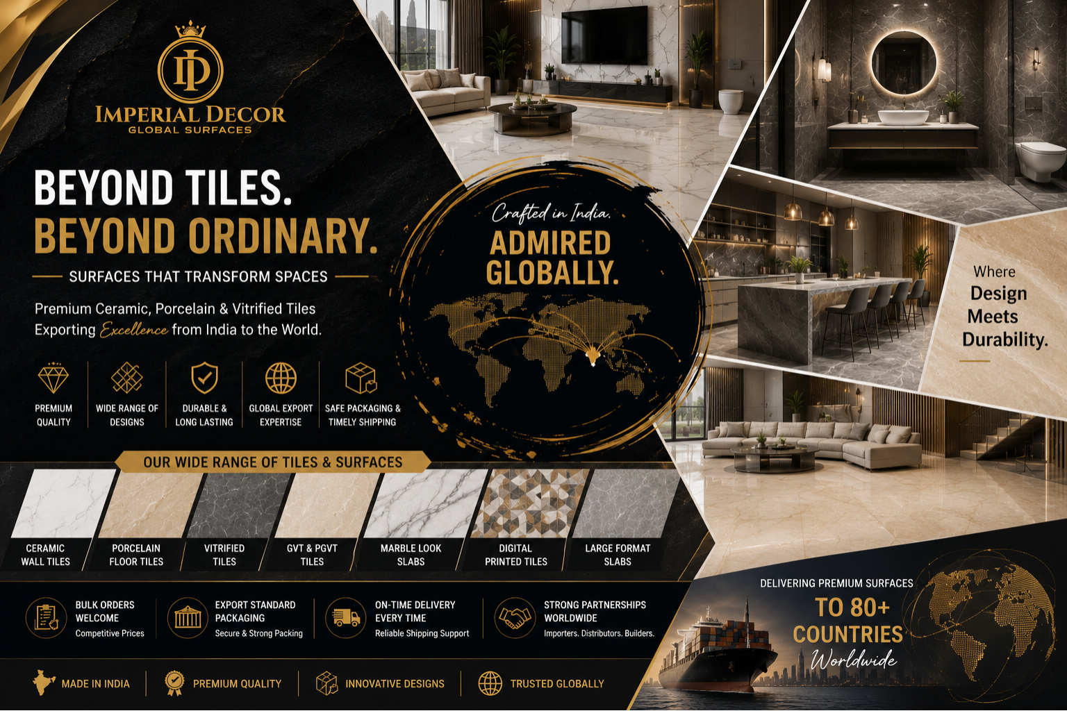 Discover Premium Indian Tiles for Mexico with Imperial Decor Global Surface
